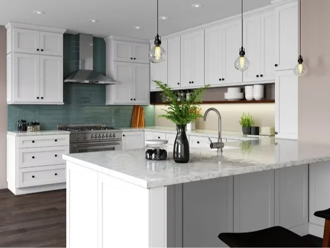 Vista White Shaker in Display